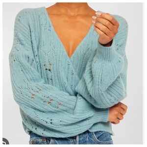 NWT! Joie Devika Ribbed Open-Stitch Sweater